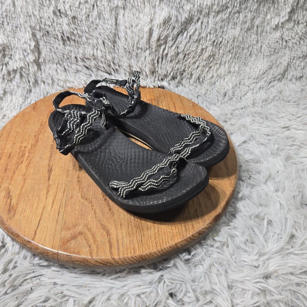 Unbranded Y2K Classic Strappy Sandals Black Casual Thongs Outdoor Women Size 9M